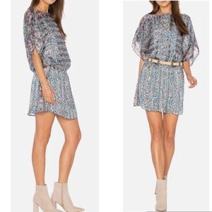 Joie Silk Blouson Floral Dress